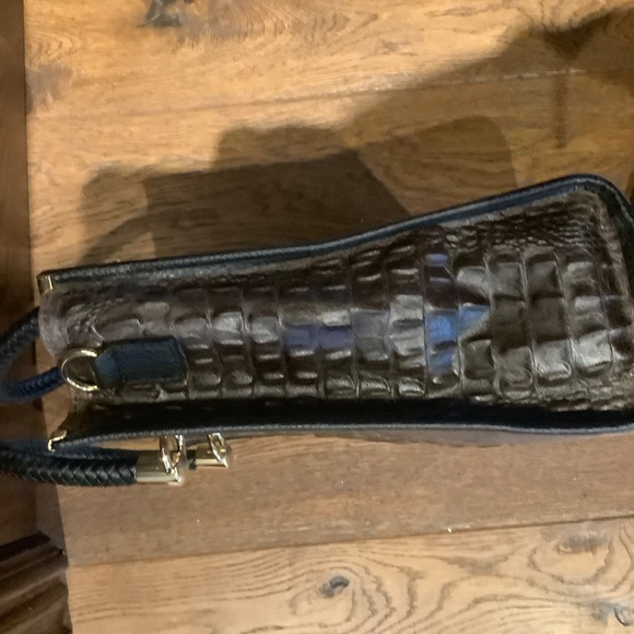 New purse in suede and embossed crocodile - Picture 2 of 2